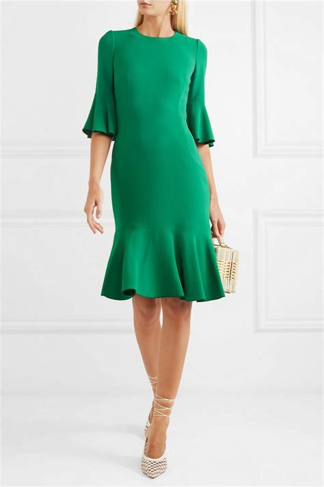 dolce and gabbana emerald green dress